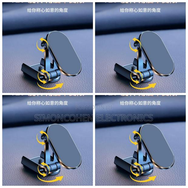 720 Degrees Rotating Magnetic Car Phone Holder - thumbnail 3