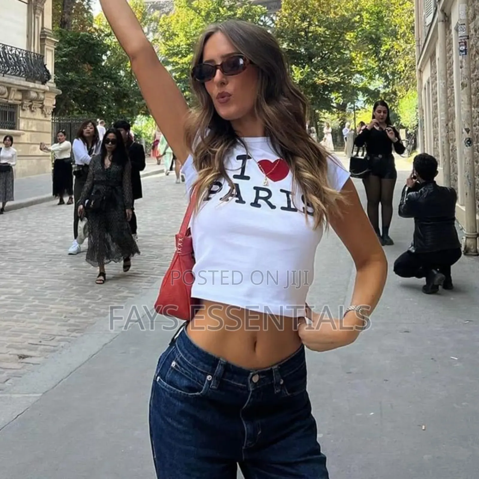 I Love Paris Crop Top