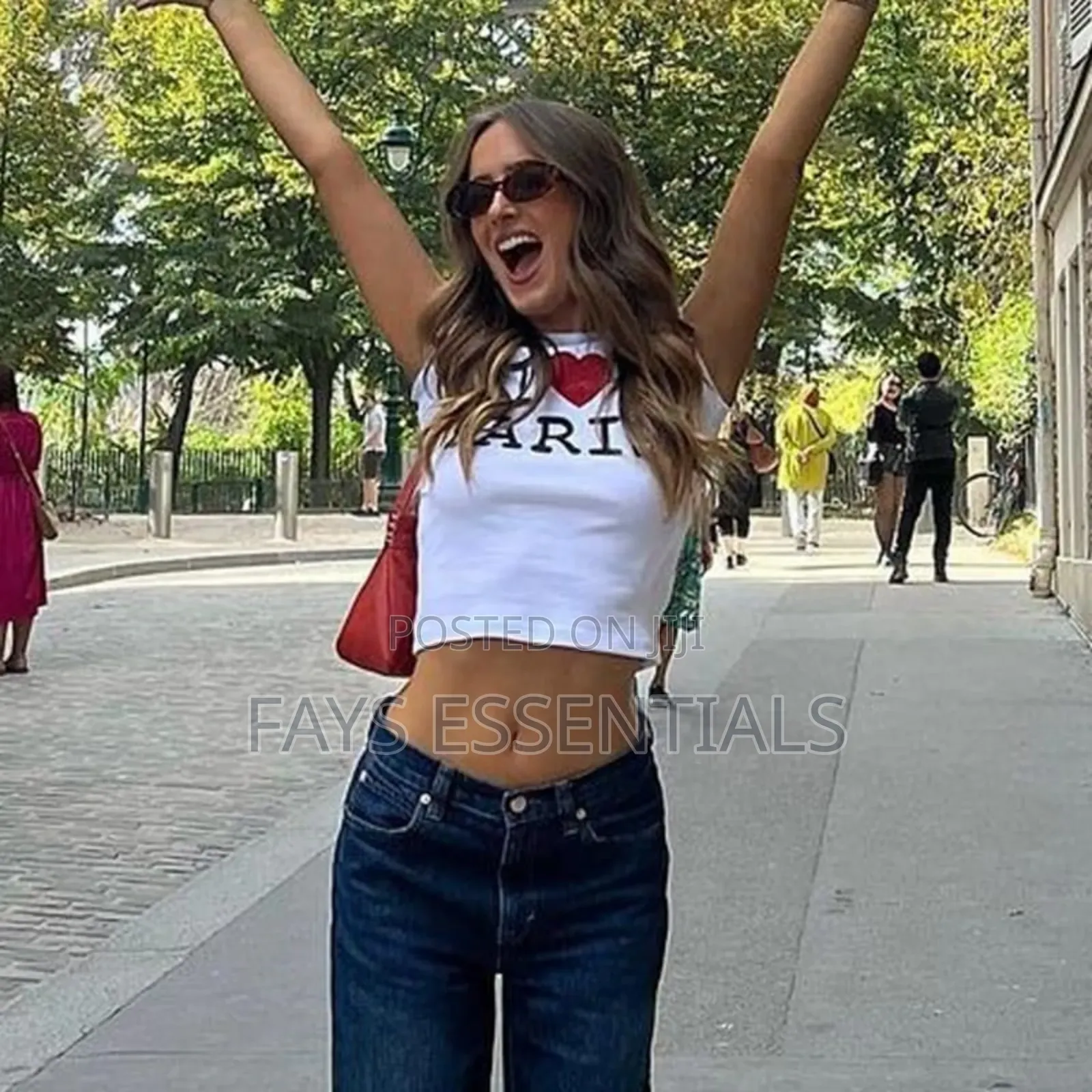 I Love Paris Crop Top