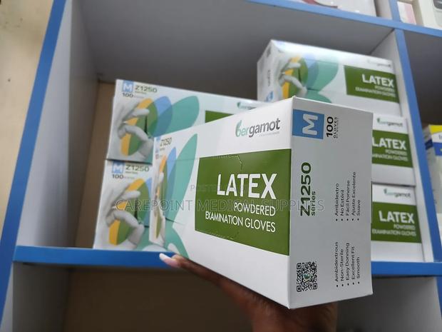 Latex Examination Gloves. - main view