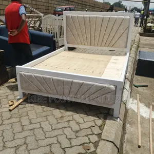 Bluegham Cream White Mocket Bed