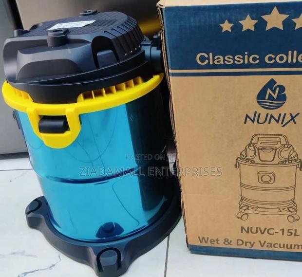 Nunix Wet and Dry Vacuum Cleaner 15l – Powerful Multi-Surface Cleaning