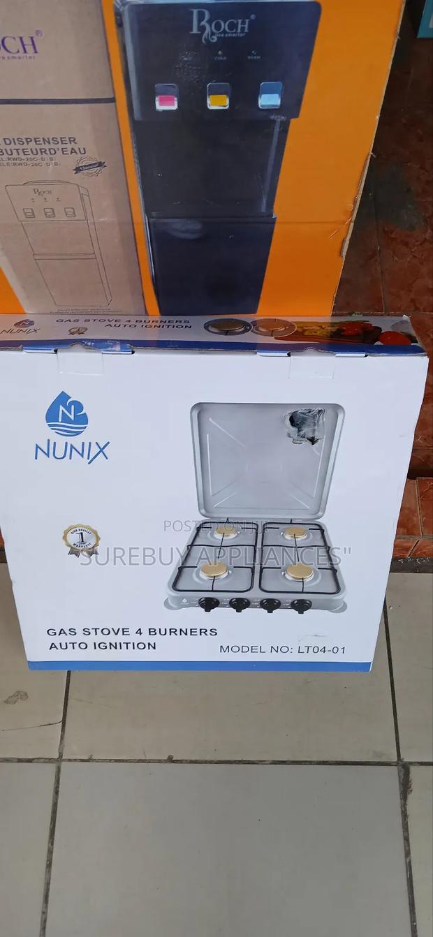 Nunix 4 Burner Countertop Gas Stove – Easy Clean
