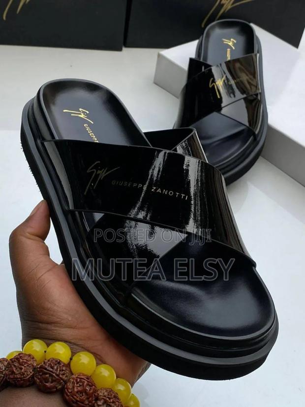 Black Original Giuseppe Men Sandals - main view