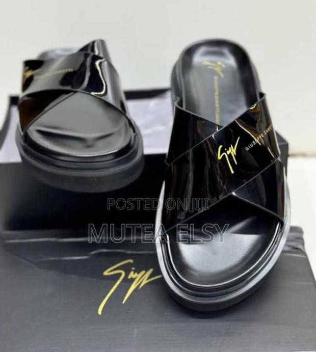 Black Original Giuseppe Men Sandals - thumbnail 2