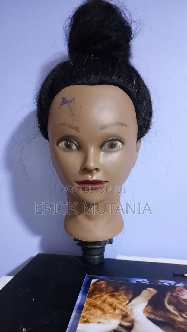 Human Hair Mannequin Head – Perfect for Braiding, Styling Training