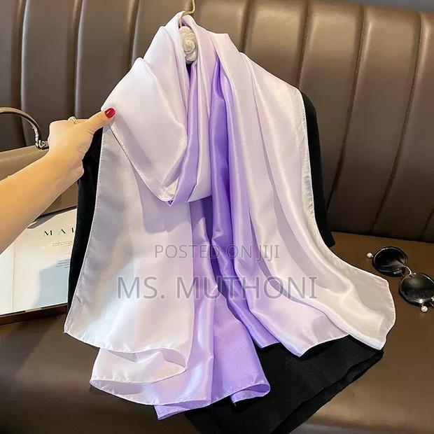 Luxurious, Gradient Silk Scarf or Shawl - thumbnail 2