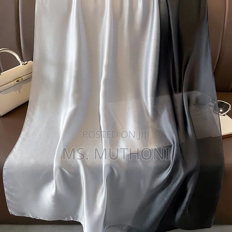Fashion Gradient Silk Satin Scarf