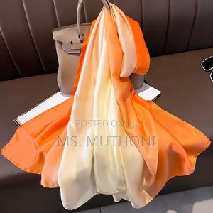 Ombre Silk Satin Scarf/Shawl / Hijab - thumbnail 2