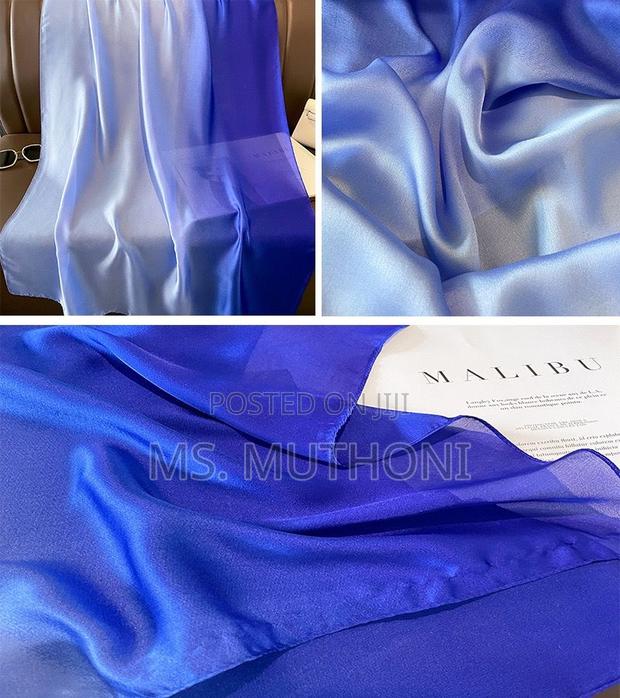 Ombre Silk Satin Scarf/Shawl / Hijab - thumbnail 3