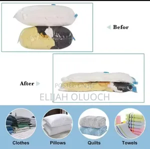 6pcs Vacuum Storage Bags With Suction Pump