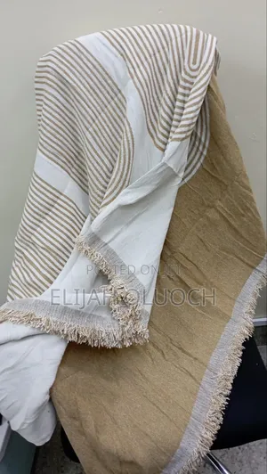 Nordic Sofa Cover Cotton - Knitted With Tassels End