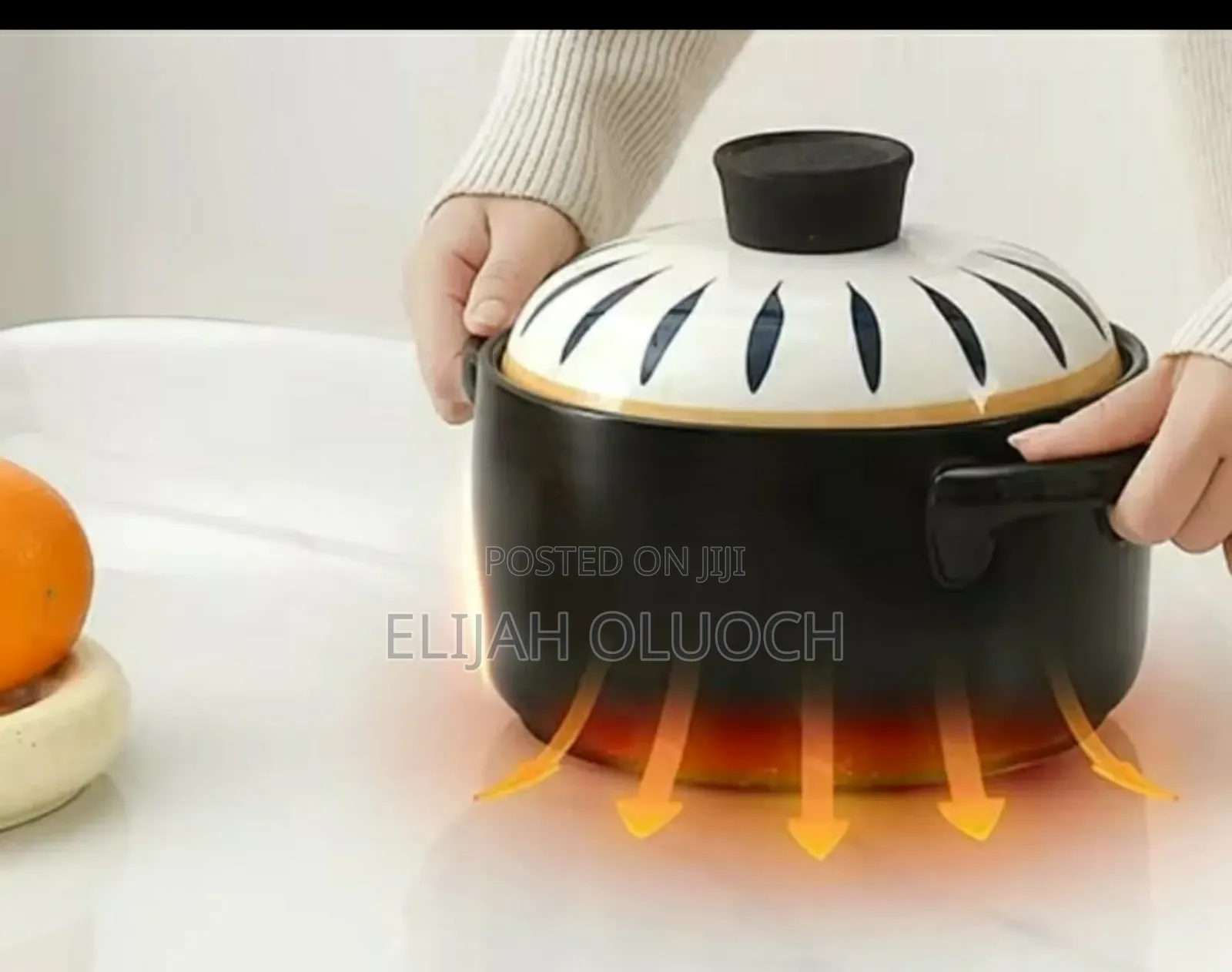 Ceramic Casserole Cooking Pot With Lid