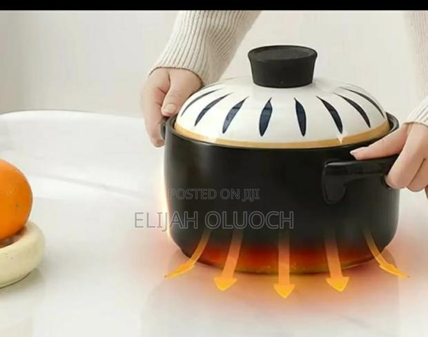 Ceramic Casserole Cooking Pot With Lid - thumbnail 3