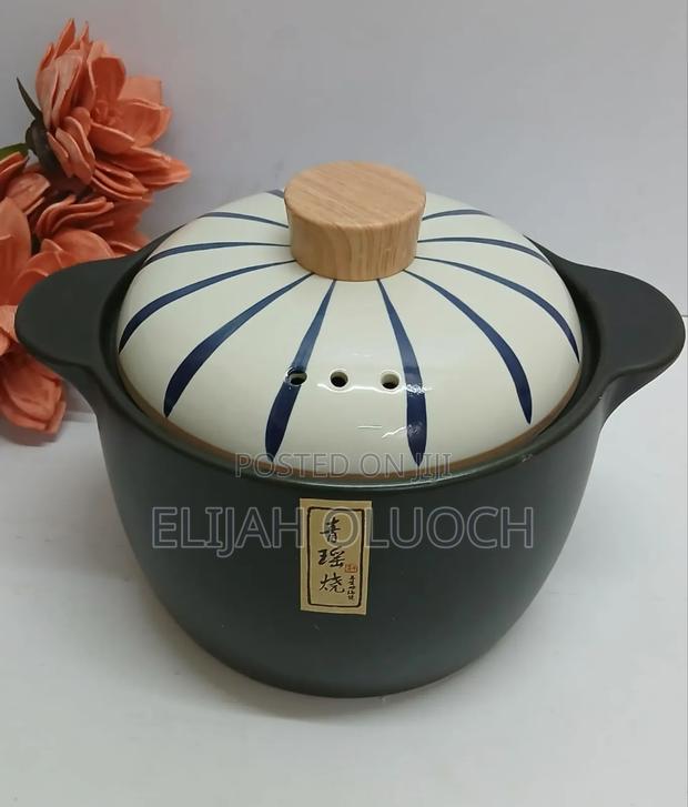 Ceramic Casserole Cooking Pot With Lid - thumbnail 4