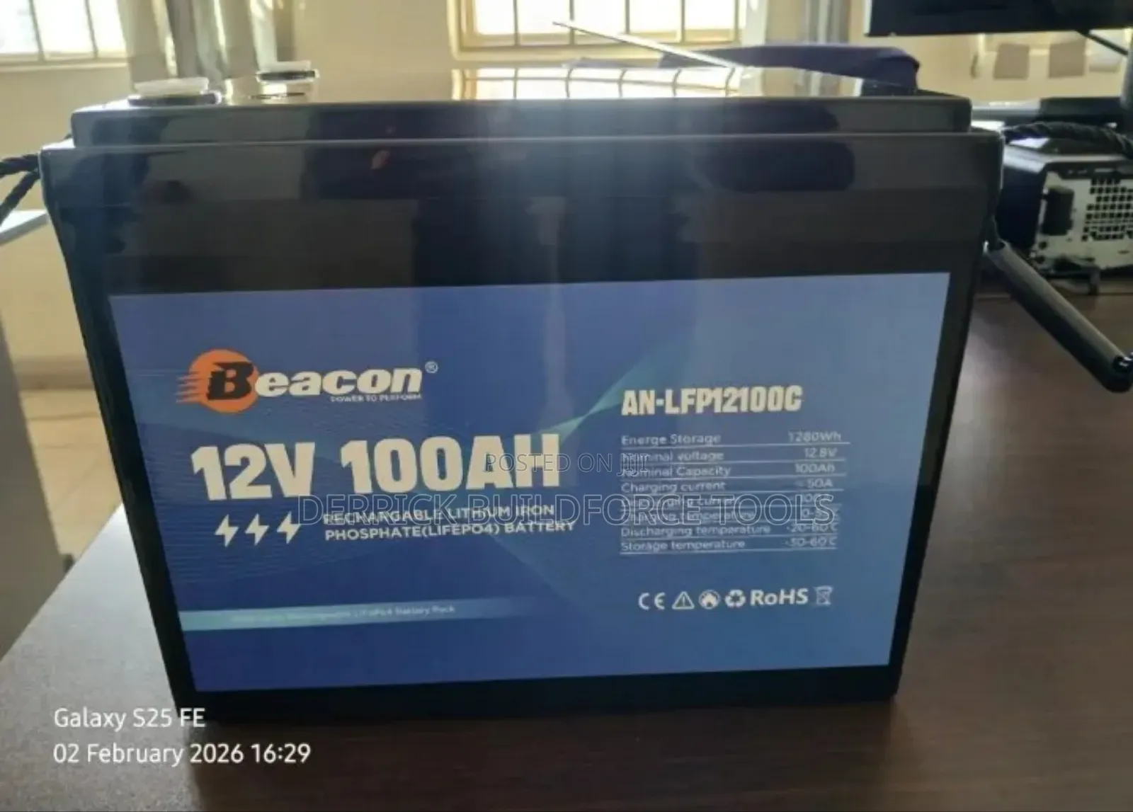 Beacon 12v 100ah Lithium Battery