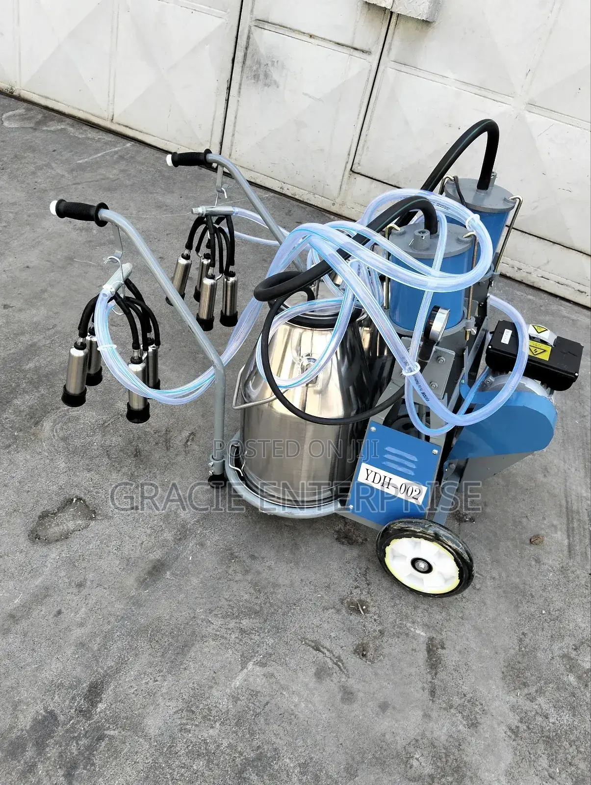 Stainless Steel Double Bucket Milking Machine