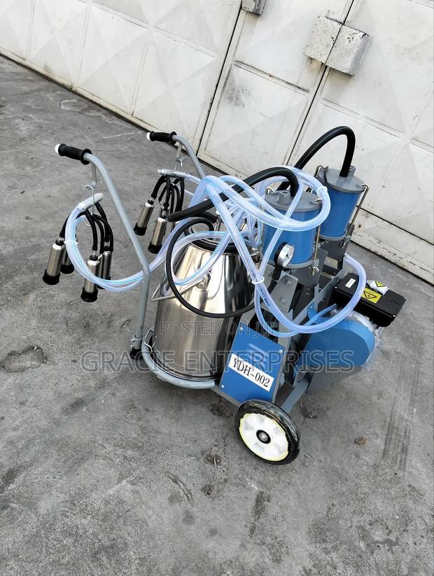 Stainless Steel Double Bucket Milking Machine - thumbnail 2