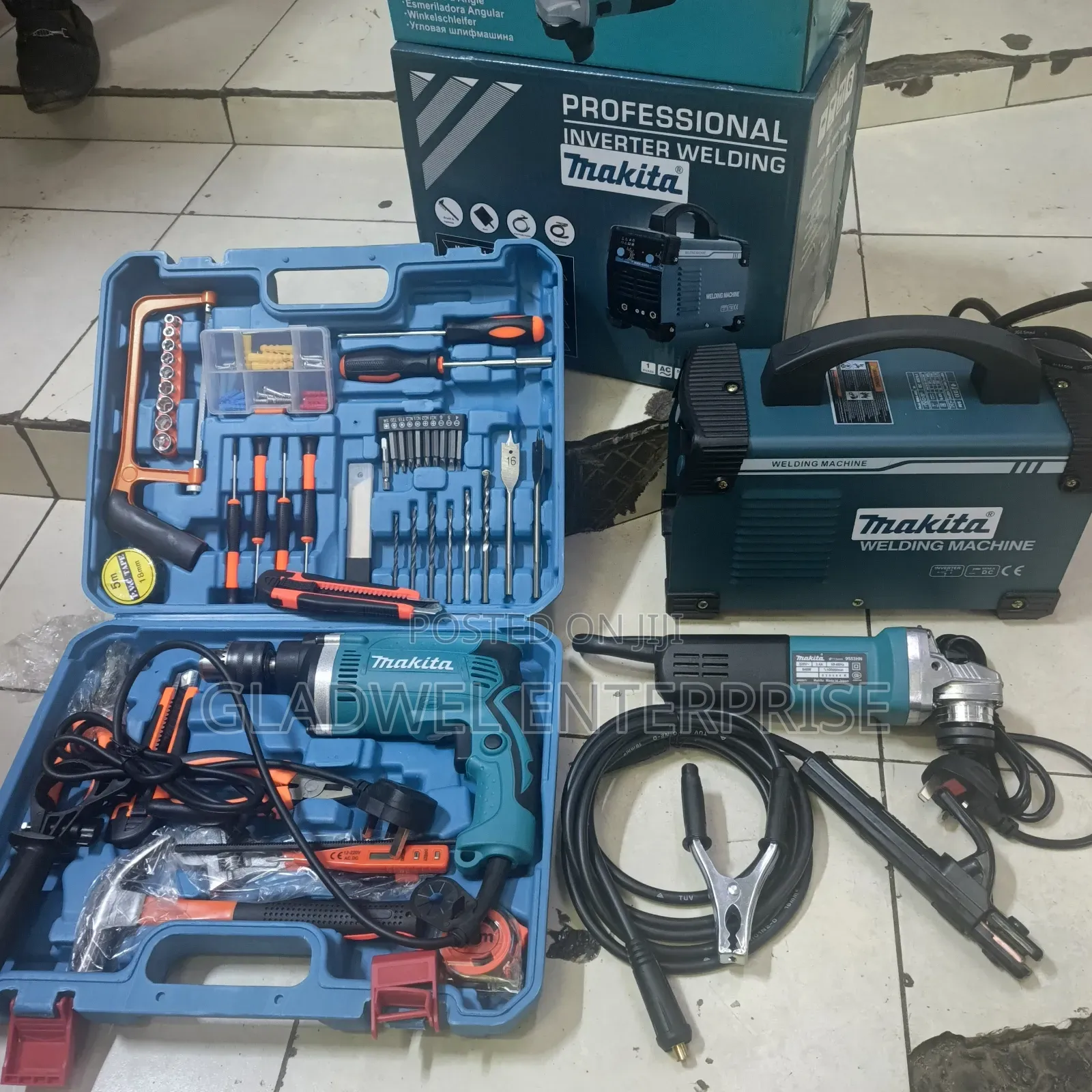 Electric Makita Combo 3in1 500w Welding, 4inch Grinder$Toolset Drill