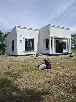 Construction of Modern Hidden Roofing 3 Bedroom House
