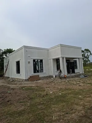 Construction of Modern Hidden Roofing 3 Bedroom House