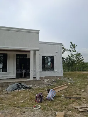 Construction of Modern Hidden Roofing 3 Bedroom House