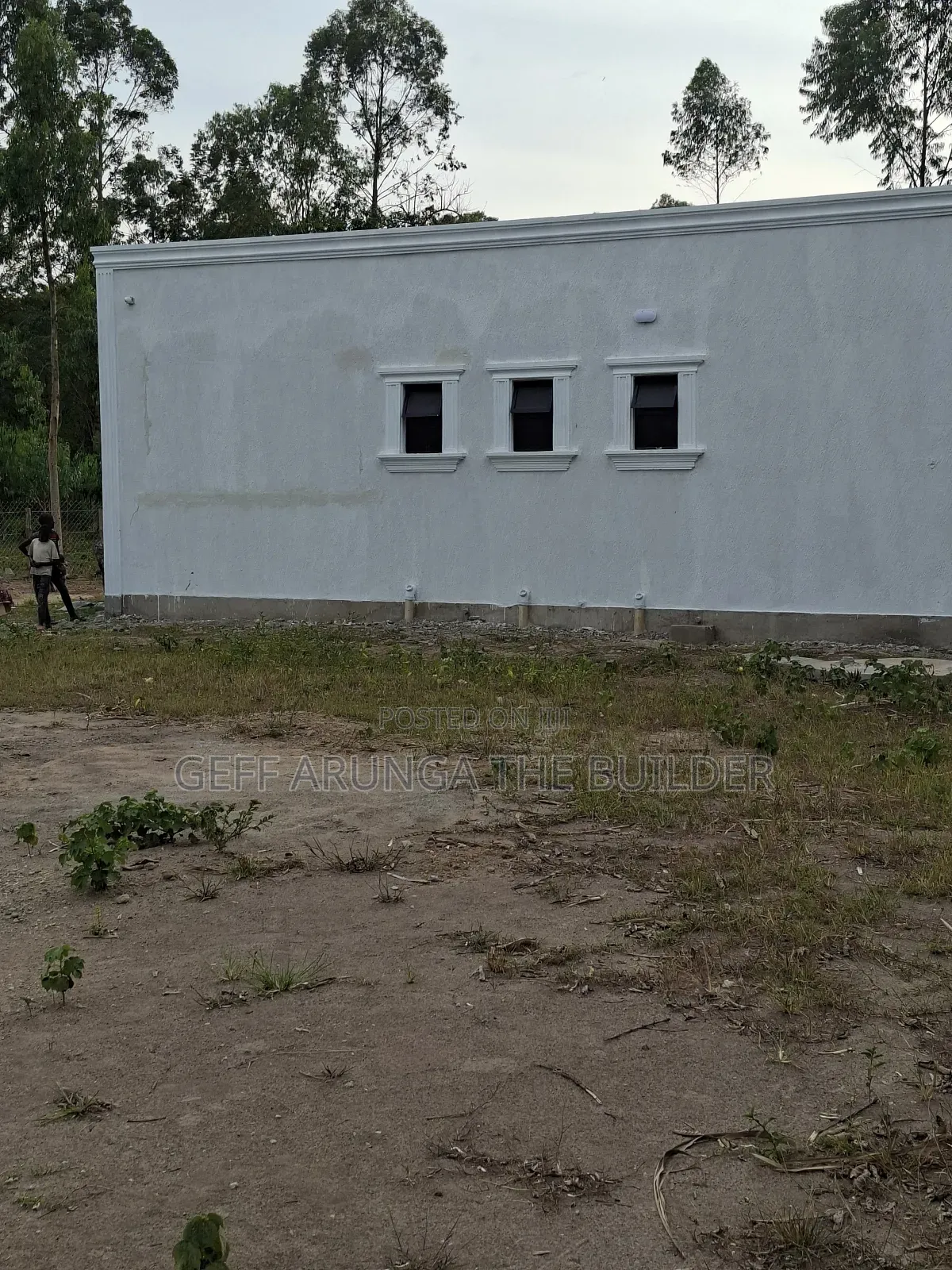 Construction of Modern Hidden Roofing 3 Bedroom House