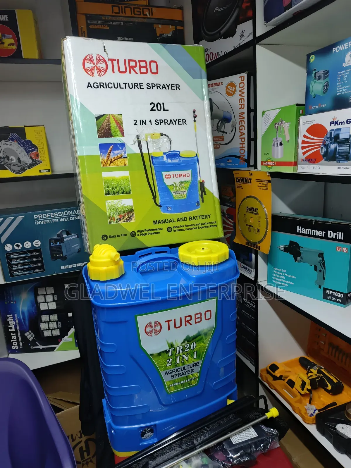 2in1 Turbo Knapsack Electric Sprayer Rechargeable