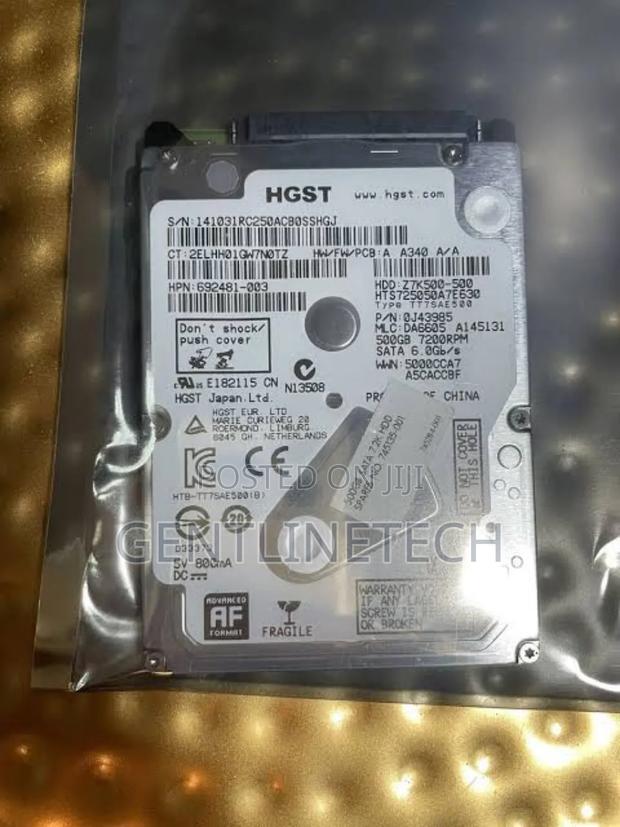 500gb HGST Internal Laptop Harddisk Drive - main view