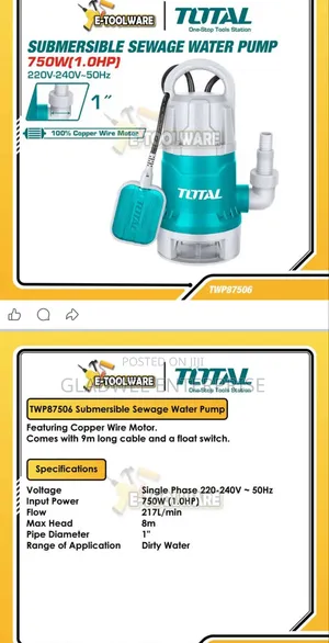High Recommend Total Sewage Pump Drainage Pump