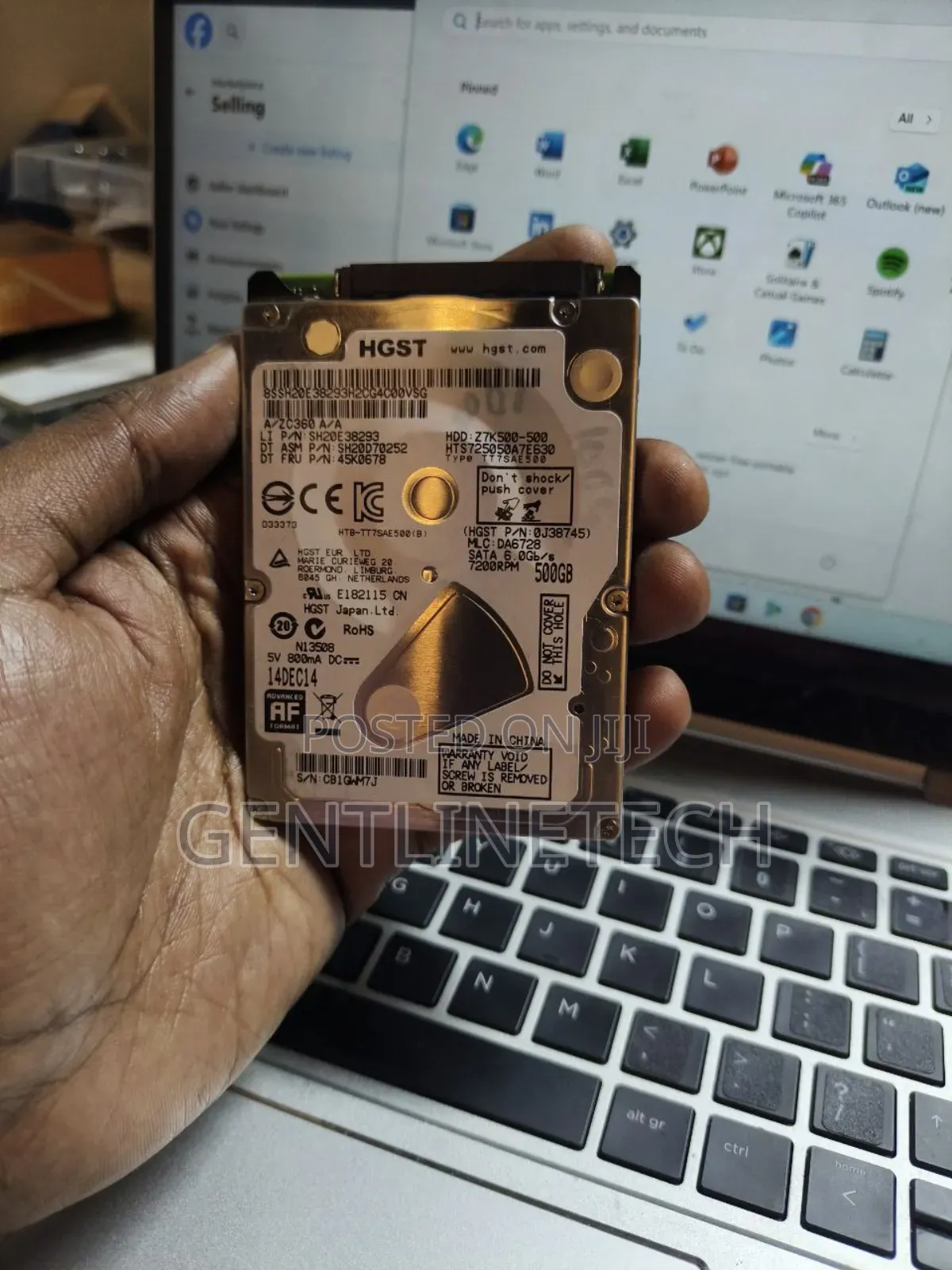 1tb HGST Internal Laptop Harddisk