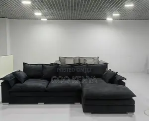 Home Sofa; L-shaped Sofa With Durable Fabric And Deep Seating