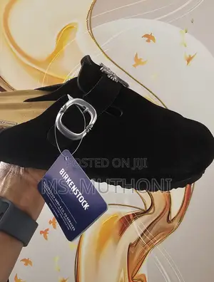 Chrome Hearts X Birkenstock Boston Clogs in Black Suede Size 39-46