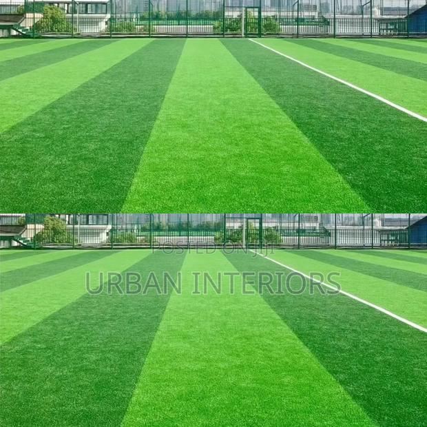 Professional Fields With Artificial Grass Carpet - main view