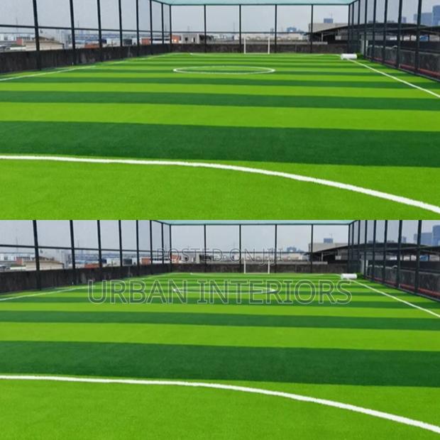 Green and White Football Grass Carpet Football Grass Carpet