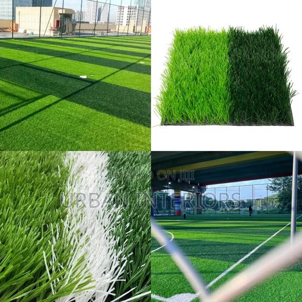 Dark and Light Green Football Grass Carpet