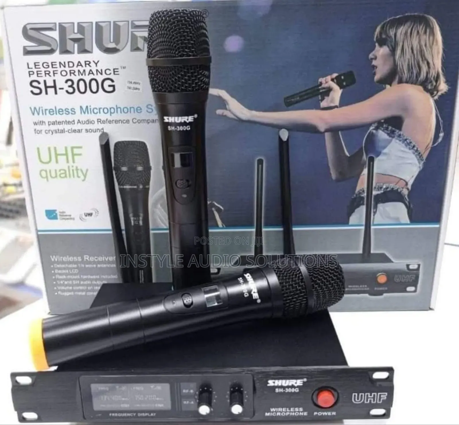 Shure Sh300g Uhf 100 Meters Frequency Range Wireless Microphone