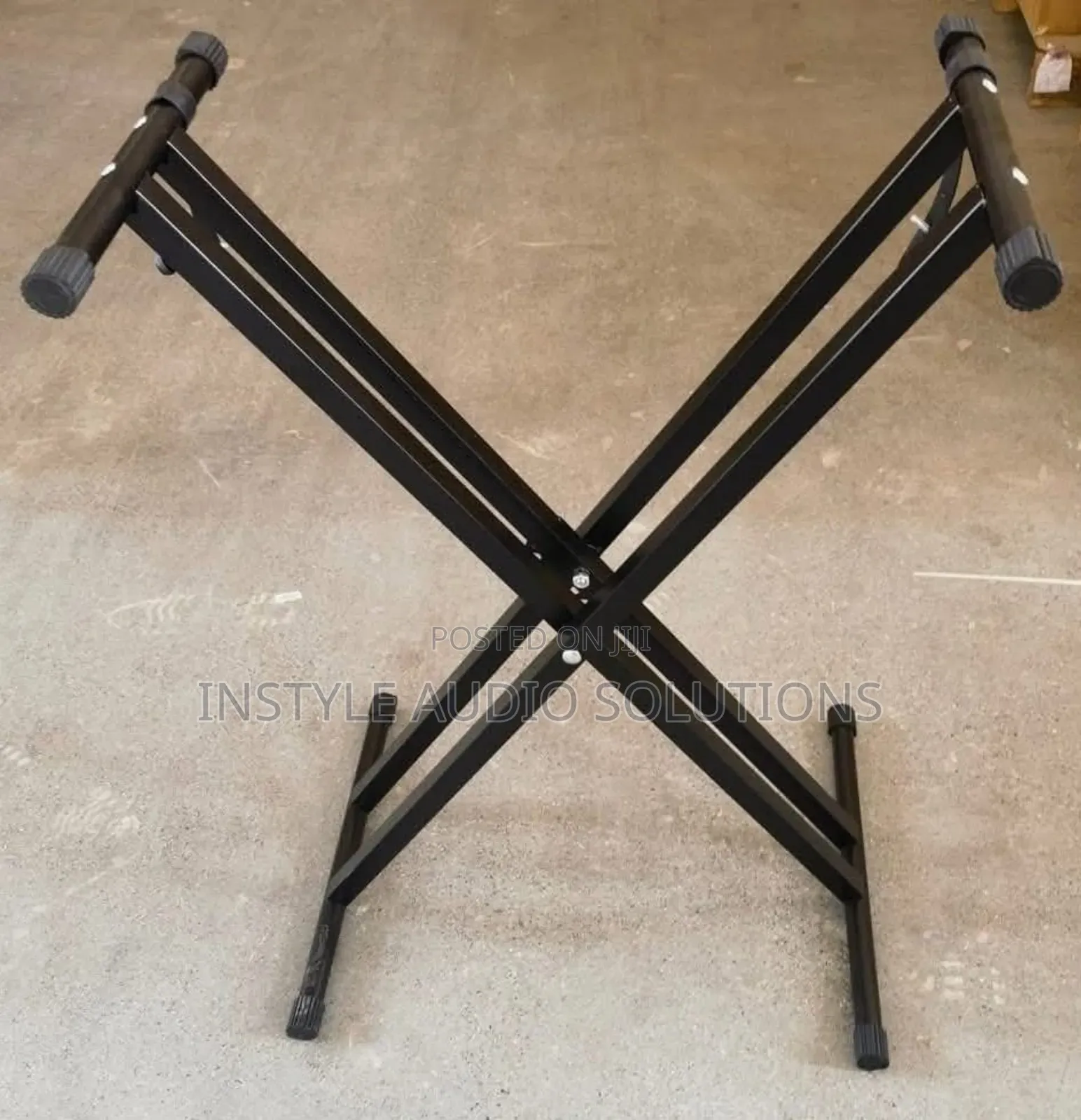 Double Deck Metallic Heavy Gauge Keyboard Stand
