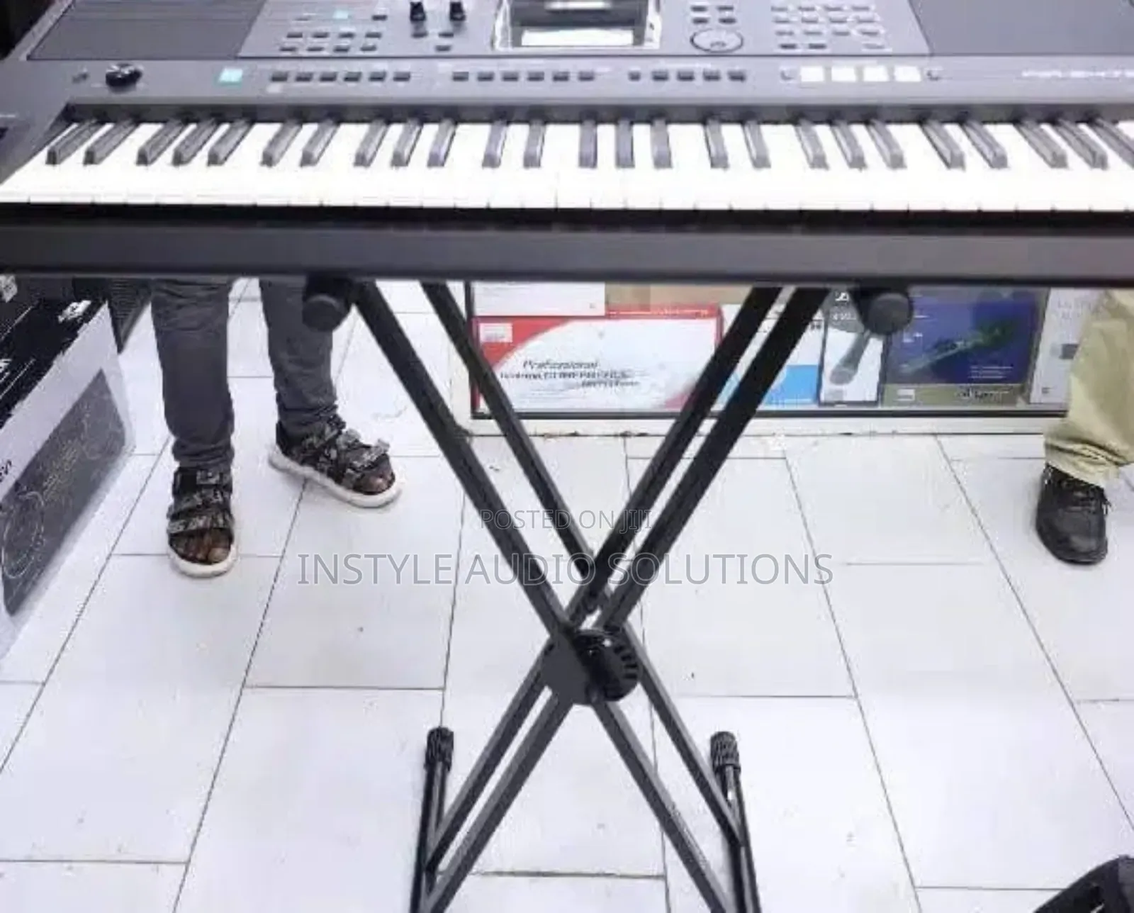 Yamaha Psr- E 473 Keyboard Original - Metallic Stand Pay On Delivery
