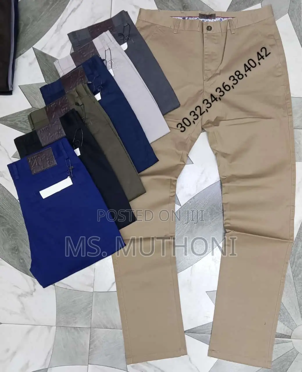 Gents Quality Khaki Trousers Size Size 30-42