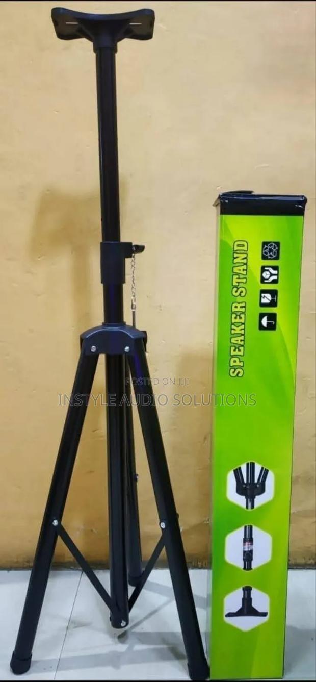 Heavy Gauge Metallic Adjustable Speaker Stand.