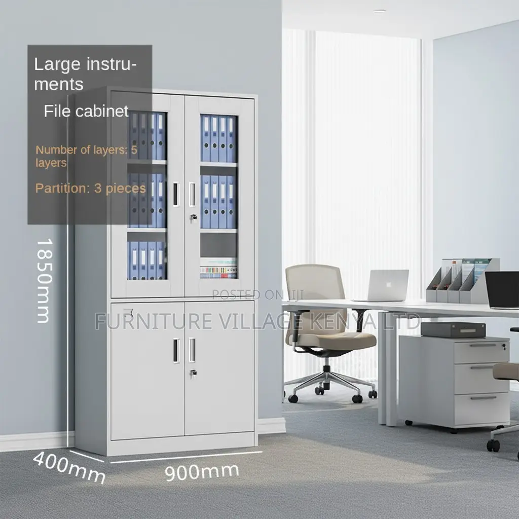 Office Cabinet; 2-door Metallic Office Cabinet