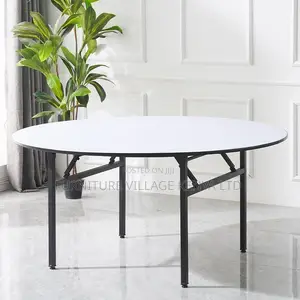 Office Table; Multi-purpose Round Folding Table