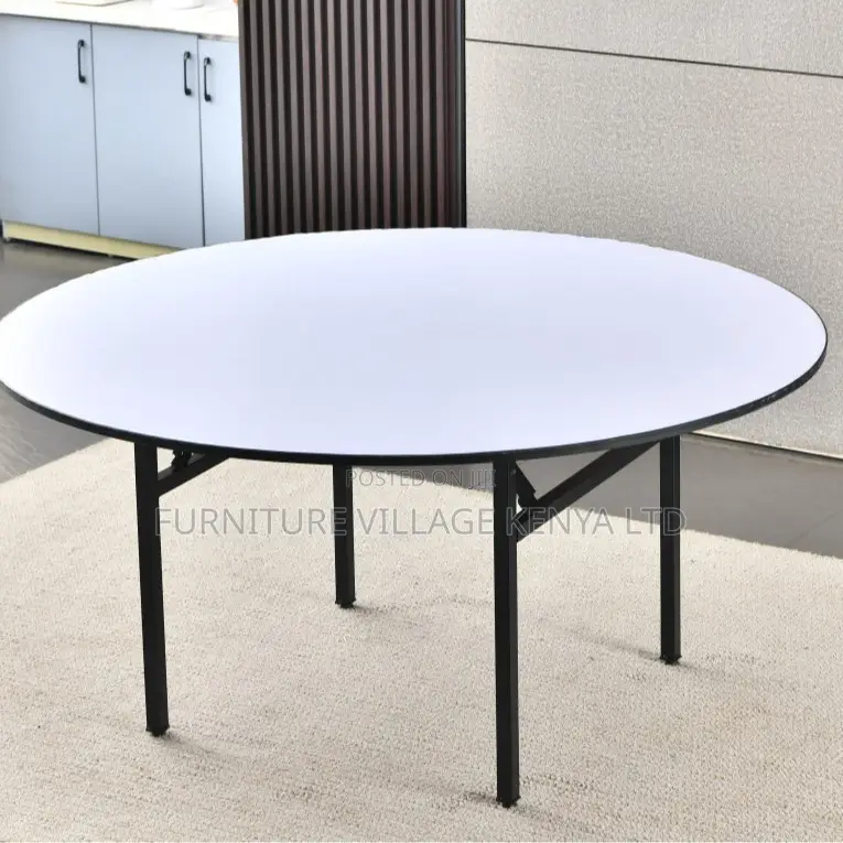 Office Table; Multi-purpose Round Folding Table