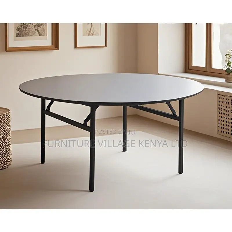 Office Table; Multi-purpose Round Folding Table