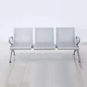 Office Chair; 3-seater Metal Waiting Bench