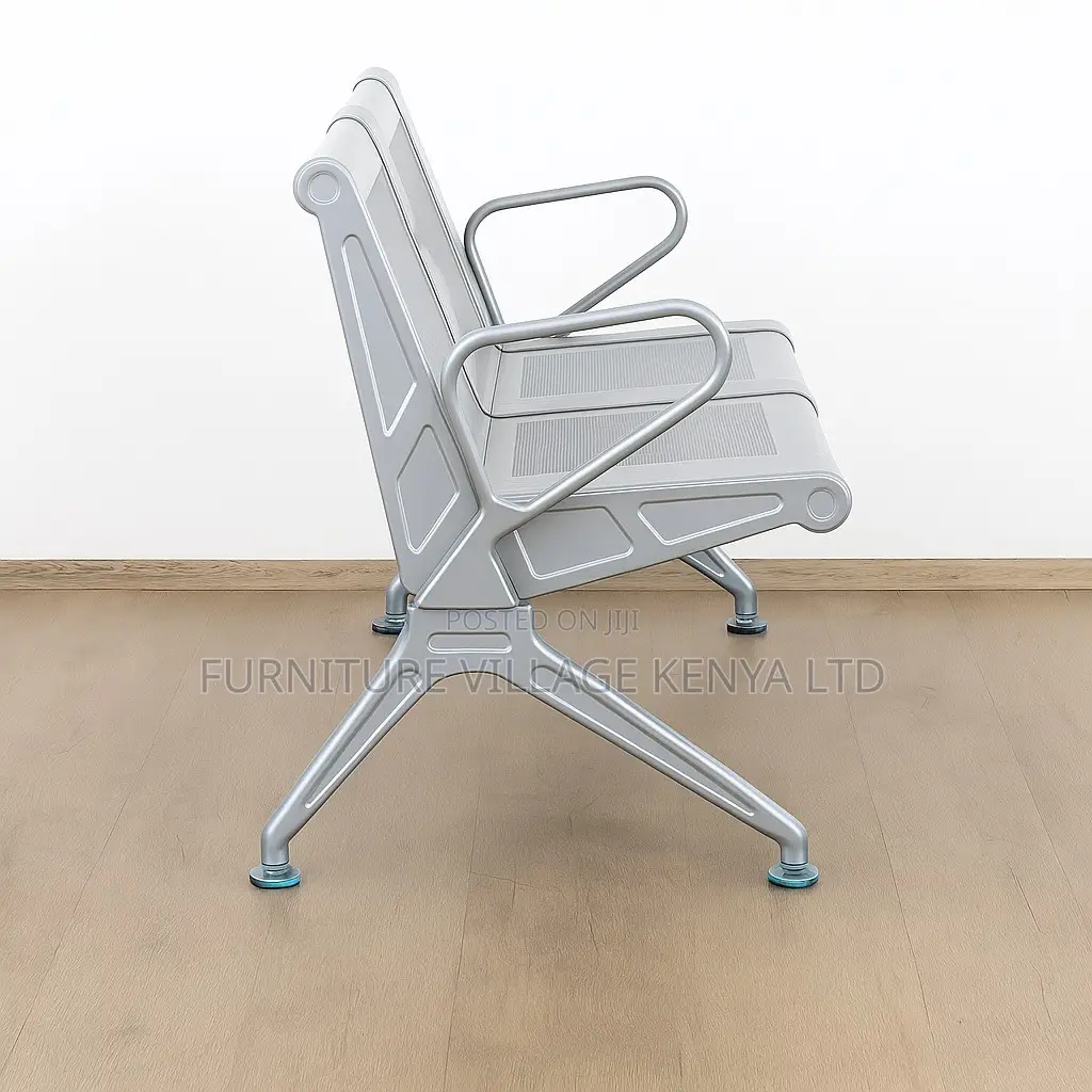 Office Chair; 3-seater Metal Waiting Bench