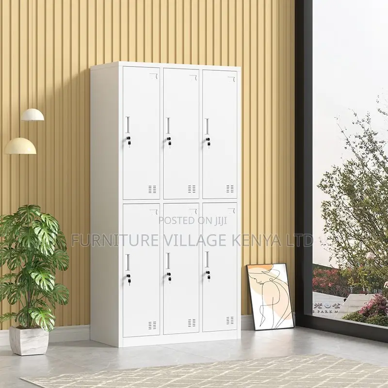 Office Cabinet; 6 Doors Metal Locker Storage Cabinet