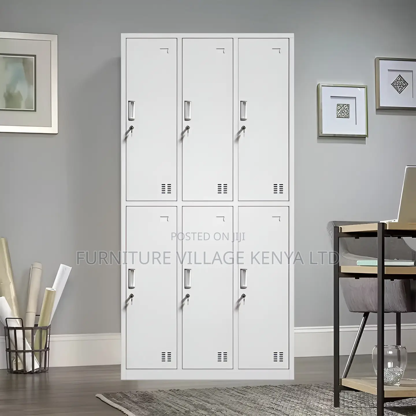 Office Cabinet; 6 Doors Metal Locker Storage Cabinet