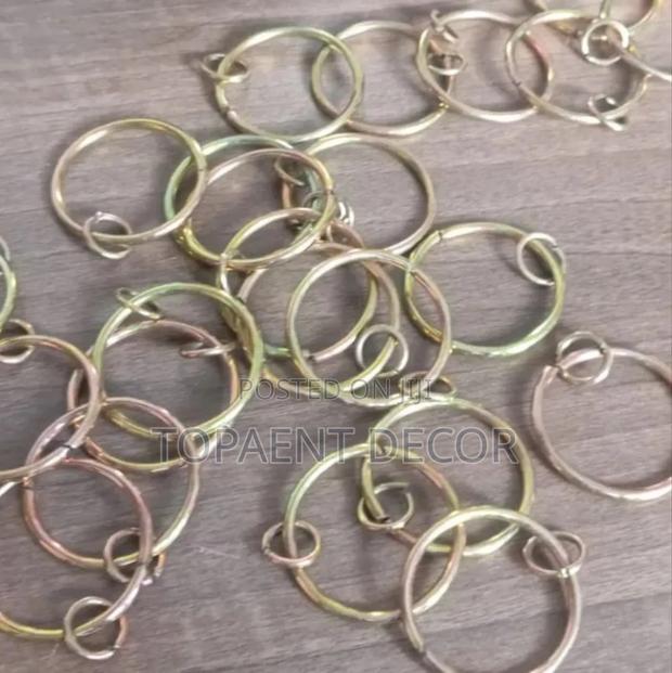 Golden Antic Circular, Strong And Durable Drapery Rings - main view